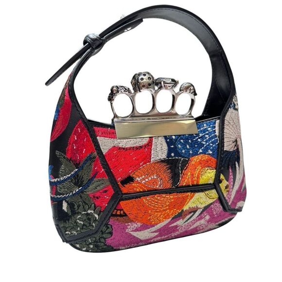 NWT Alexander McQueen Mini All Over Jeweled Top Handle Bag - Picture 3 of 11